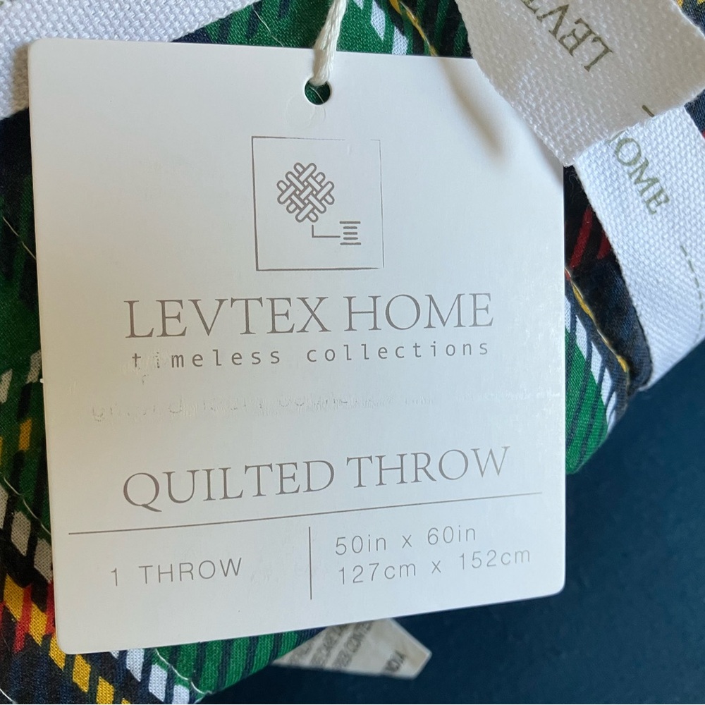 Levtex Home Multicolor Quilted Throw - Picture 2 of 3